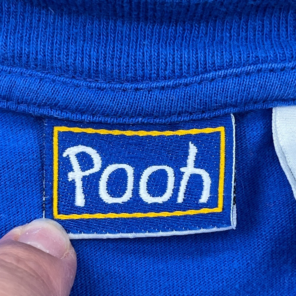 Vintage Disney Shirt Women Large Blue Tee Winnie The Pooh 90s Y2K 2000s Pocket - Picture 6 of 11